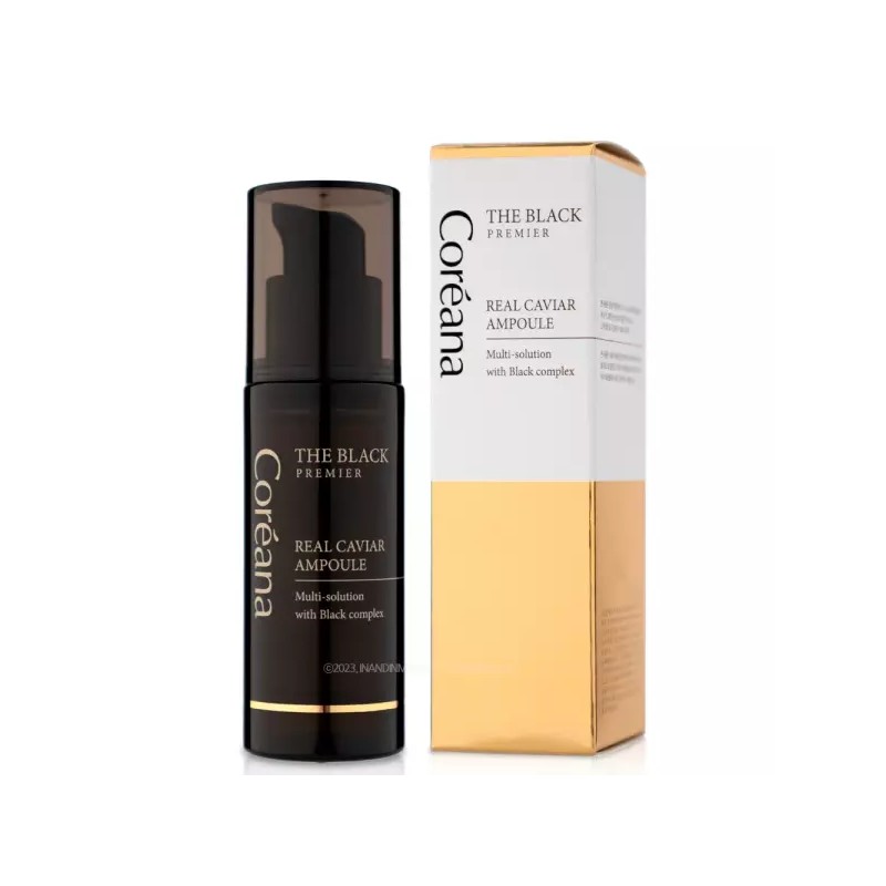 Koriana 코리아나 더 블랙 프리미어 리얼 캐비어 앰플 50ml Koriana