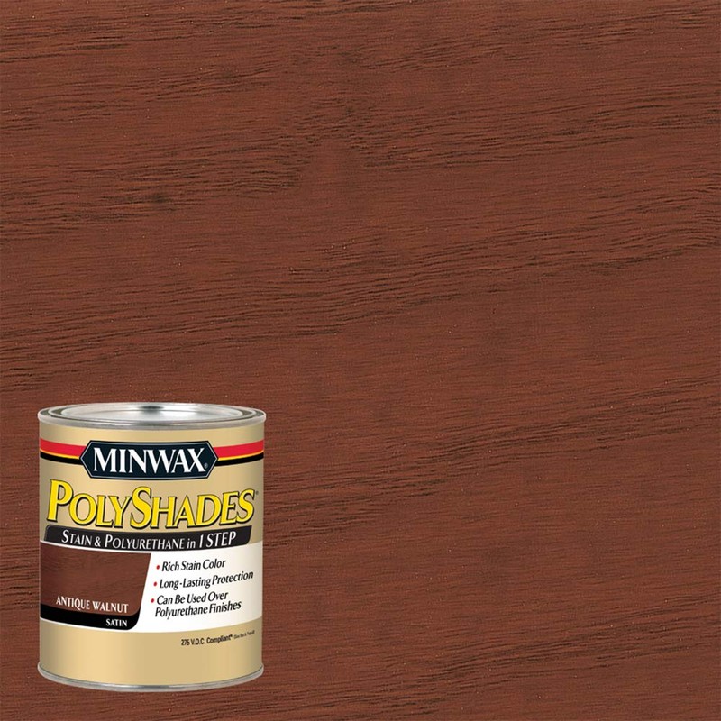 Minwax 619404444 PolyShades - Stain & Polyurethane in 1 Step,