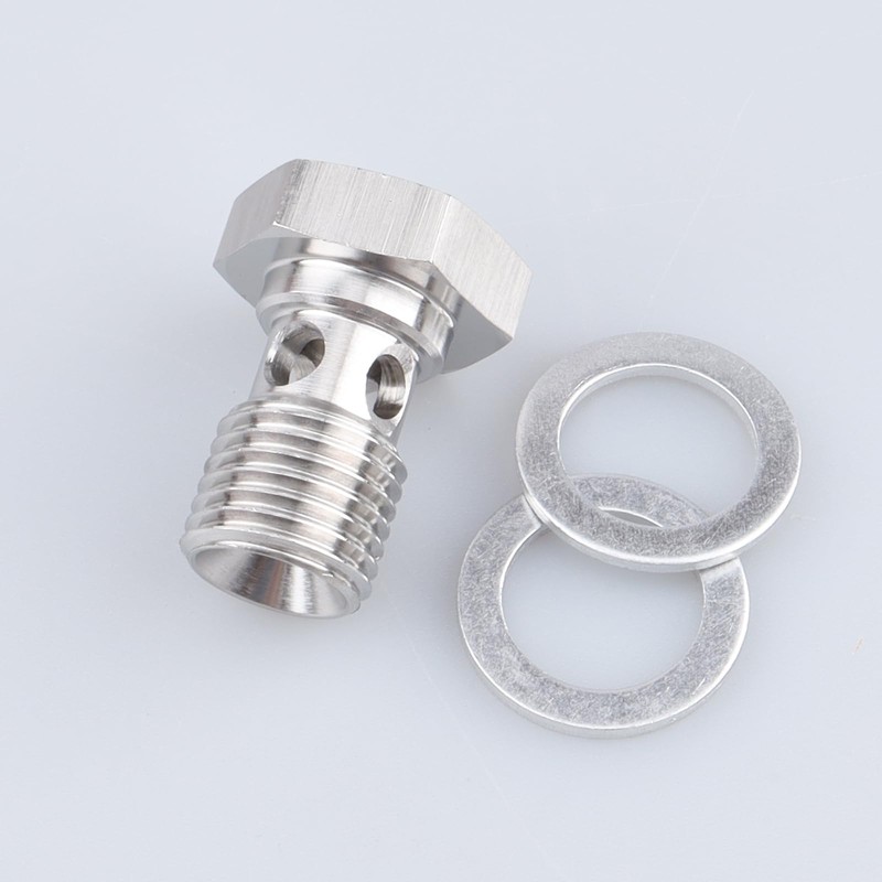 AC PERFORMANCE M14x1.5 Metric Stainless Steel 4 Holes Banjo Bolt