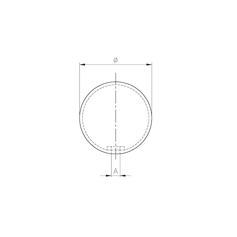 Cosch Edelstahl Hollow Ball with Threaded Bushing on One Side