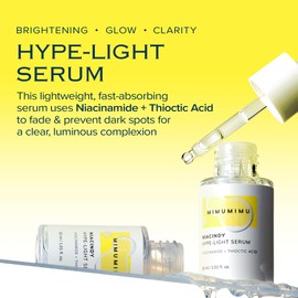 MIMUMIMU Dark Spot Remover Serum for Face | Korean Clinic Skincare - Thioctic Acid 0.01% & Niacinamide 5% | Spot Treatment for Melasma, Hyperpigmentation, Discoloration, Acne Scars | 30ml/1.01 fl.oz