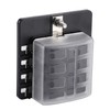 8-Way Blade Fuse Block, 8‑Way Terminal Fuse Box Car Boat