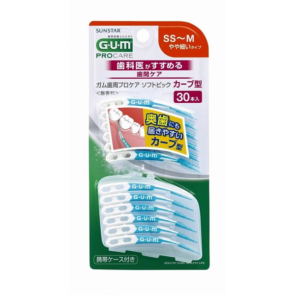 [Bulk Purchase] Gum Periodontal Pro Care SP Curved Type 30P Size SS - M x 3 Packs