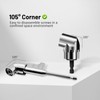 105° Angle Screwdriver Attachment Adapter, Versatile Degree Angle Bit Holder