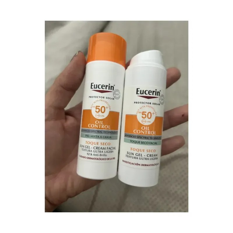 2pcs Protector Solar Eucerin Oil Control Spf50+ 50ml