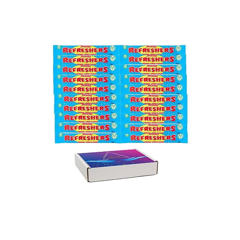 20 x Refreshers Original Lemon Chew Bars 18g With VIMIX
