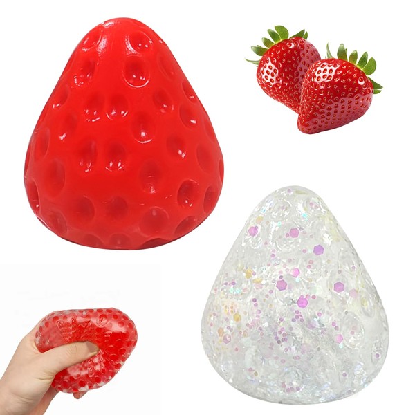 Girihe 2 PCS Taba Squishy, Strawberry Taba Squishy Tabba Squishyy,