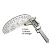 MTT PL RA 6IN Protractor with Degrees and mils, Graduated