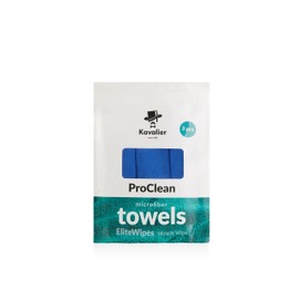 Kavalier ProClean - Miracle Wipe - Microfiber Blue Towel Set for Ultimate Cleaning Efficiency - 16.1x16.1'' - 350 GSM - 3 Units Pack - Blue
