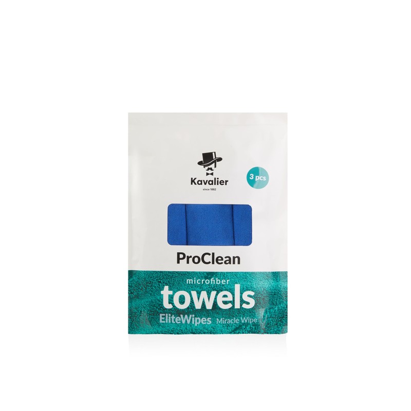 Kavalier ProClean - Miracle Wipe - Microfiber Blue Towel Set