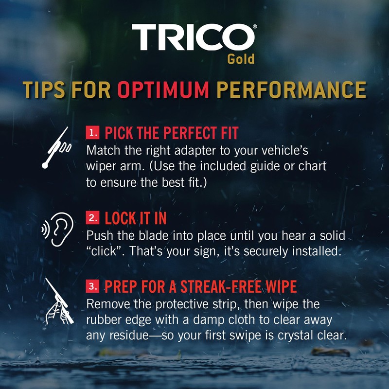 TRICO Flex 20" Advanced Flexible Automotive Replacement Windshield Wiper Blade