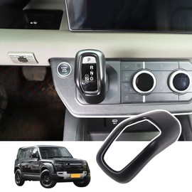 Bekantogy Car Shift Handle Cover Compatible for Land Rover Defender 90 110 130 2020-2023 Shifter Gear Shift Knob Cover Shift Knob Protective Cover Gear Shift Knobs Trim (Matte Black)