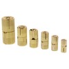 ToniTec Invisible, precise cylinder hinge, furniture hinge, brass