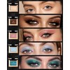 Glacier Blue Glitter Eyeshadow Palette, Single Metallic Shimmer Eye Shadow