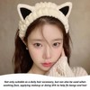 4-Piece Plush Cat Ear Headband, Cute, Soft and Comfortable, Women