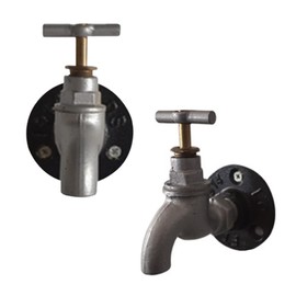 LB-LAIBA Faucet Handle Pulls, Industrial Style Cabinet Pull Handles for Cupboard Cabinet Wardrobe Dresser Drawer Kitchen Door Knobs Creative Hardware Decorative 2 Pieces