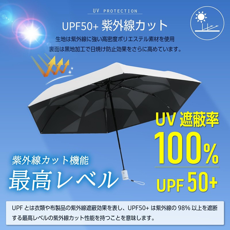 Best Anser Parasol, Memory Shape, Completely Blackout, 100% UV Protection,