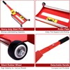 Portable Tire Jack Tool with Roller Plate, Tire Lifting Tool