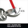 Premium Carbide Gardening Sharpener,5” Pro Garden Tool Sharpener ,Multipurpose Usage,