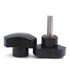 Star Knob Grip M12 x 100mm Male Thread Triangle Head