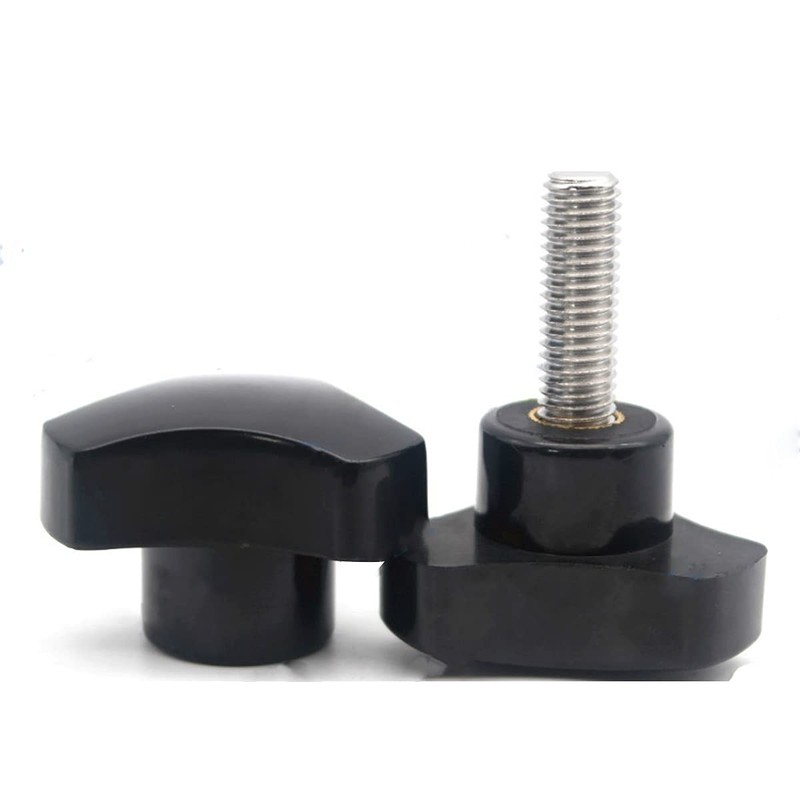 Star Knob Grip M12 x 100mm Male Thread Triangle Head