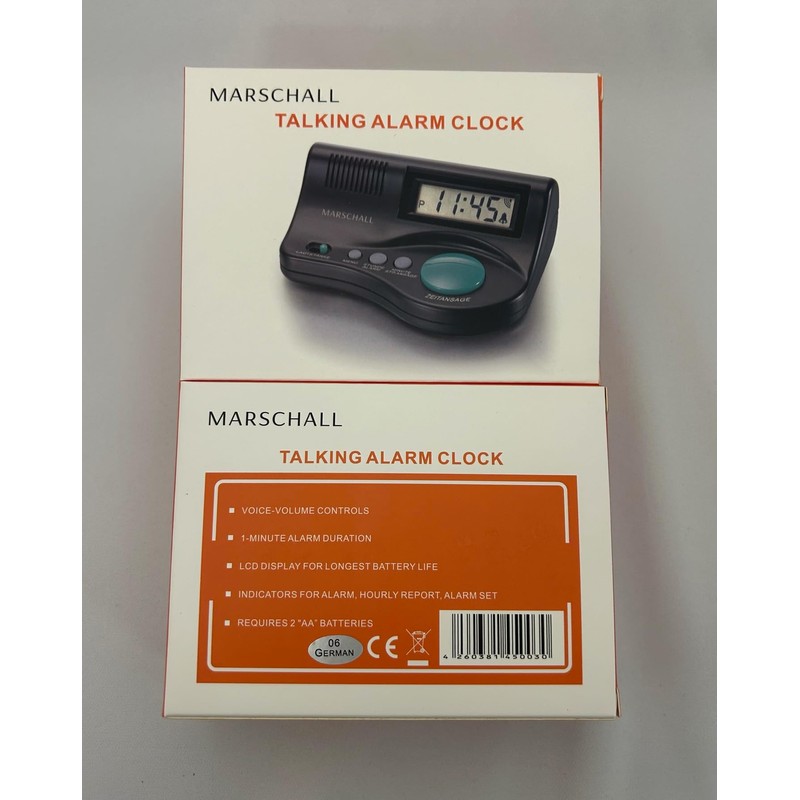 Marschall German Talking Table Clock I 1009 I Large Digital