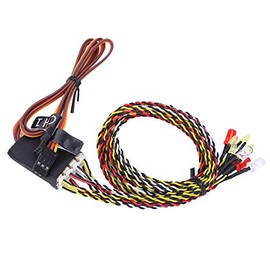 VGEBY Light Kit RC 8LED Light Kit Model Accessories Compatible with SCX10/TRX4/D90 1/10 1/8 RC Crawler Car