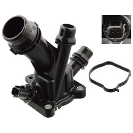 febi bilstein 104762 Thermostat with Housing, Gasket and Temperature Switch