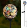 VCUTEKA Solar Path Lights Outdoor Decorative - Mosaic Solar Garden