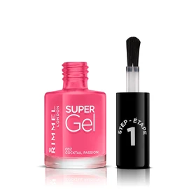 Rimmel London Kate Moss Super Gel Nail Polish Duo Pack, Shadow 12, Soul Session, Nude