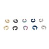 5 Pairs 14 mm 316L Stainless Steel Clip Earrings Men