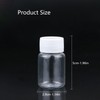 12PCS 15ML 0.5OZ Transparent Empty Pill Bottles with White Screw