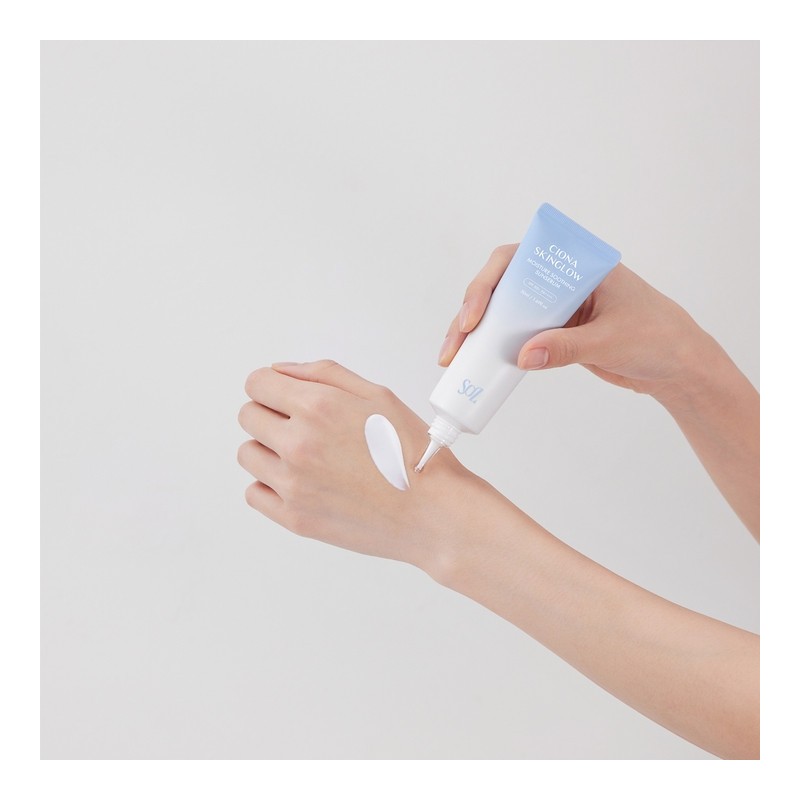 ☀️Hwajalmeok Base without white cast☀️Ciona Moisture Soothing Sun Serum -