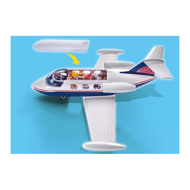 Figura Armable Playmobil City Life Private Jet 45 Piezas 3+