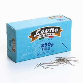Leone Dell'Era Pack of 250 Nickel Plated Pins No.3 0.80 x 26