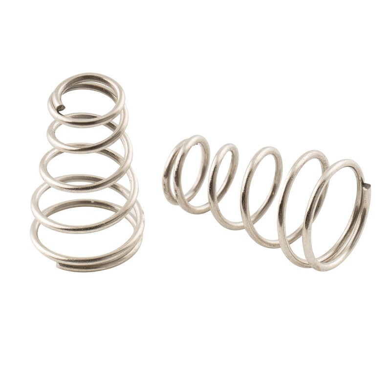 Musiclily 12x4.5/6.5mm Conical-Style Guitar Single-coil Pickup Height Springs,Nickel (20 Pieces)