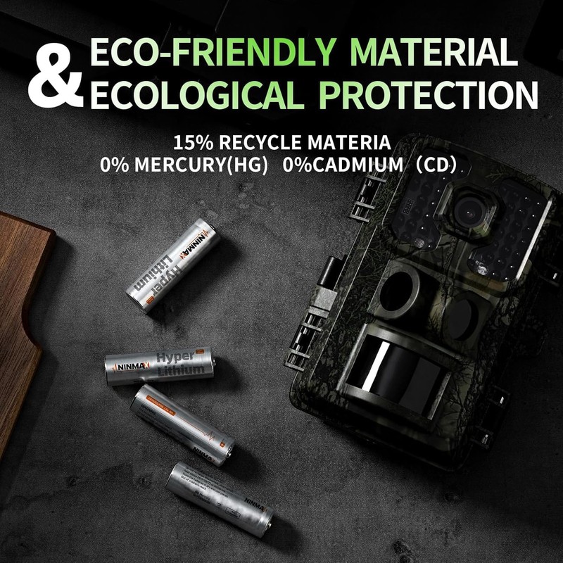 NINMAX® Hyper Lithium AA Batteries 4 Pack, 1.5V Longest Lasting