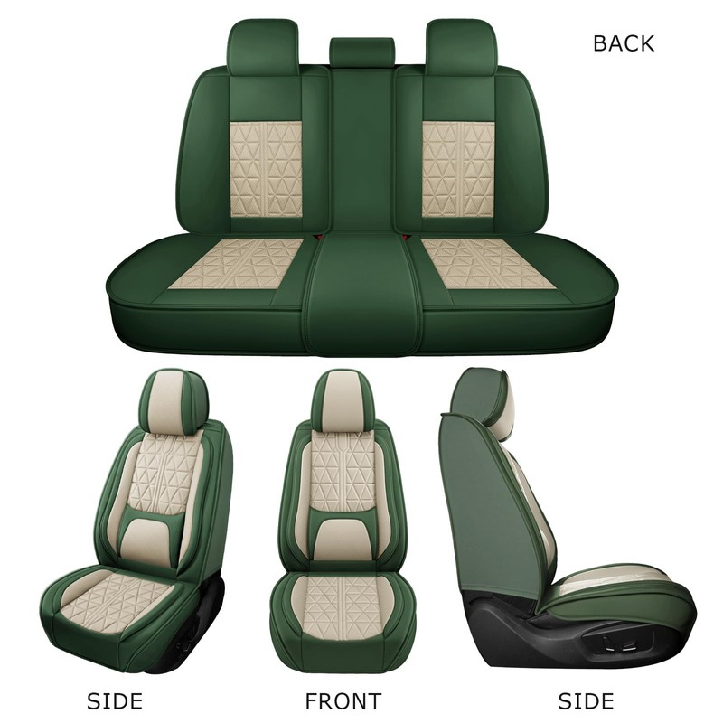 otoez Car Seat Covers Full Set, Nappa Leather Seat Covers