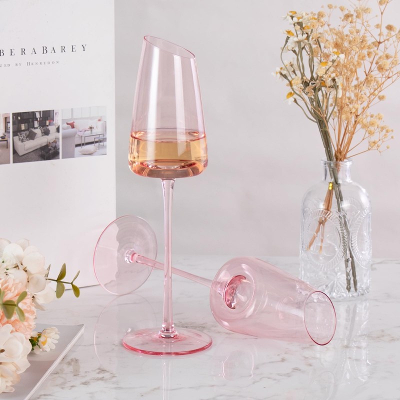 KAMMAK Crystal Red Wine Glasses Set of 2, 7.44 oz