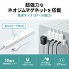 Sanwa Supply TAP-2210-3W Power Tap, 10 Outlets, 2P (9.8 ft