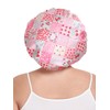 Vettres Double Layer Satin Bonnet for Sleeping with Detachable Eye