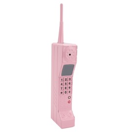 Brick Mobile Phone Model Vintage Cell Phone Prop Old Fashioned Simulation Photographic Props Stylized Ornaments Pink