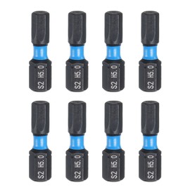 QUARKZMAN 8 Stück H5,0 Sechskant Schraubendreher Bit Set, 1/4 Zoll Sechskantschaft 25mm/1 Zoll Länge Magnetisch Sechskant Kopf Hex Bits S2 Stahl Bitsatz,satz Elektroschrauber Bohrer