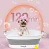 BREENHILL Collapsible Pet Bathtub with Water Drain Plug, Small Pets