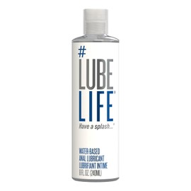 Lube Life Lubricante anal a base de agua, lubricante personal para puerta trasera para hombres, mujeres y parejas, sin manchas (8 onzas lquidas (240  