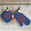 Spider Web Oven Mitts Set, Oven Mitts and Pot Holders,