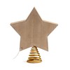 DEMDACO Lit Star Nativity Tree Topper - Glowing Gold Accented