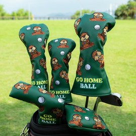 Golf Club Head Covers (Capybara) – 4 options available. Premium driver, fairway wood, and hybrid covers for golfers. Durable and stylish golf lover - Combination: Wood Only