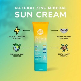 Sun Zapper Pure Zinc Sunscreen SPF 50 Reef Safe Mineral Zinc 100g