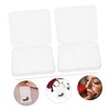 minkissy 3pcs Clear Plastic Storage Box with Lid for False
